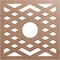 Ekena Millwork Chevron Wood Fretwork Pierced Ceiling Medallion, Wood (Paint Grade), 36"OD x 9 3/8"ID x 3/8"T CMWP36X36X0375CHMF - alternate 1